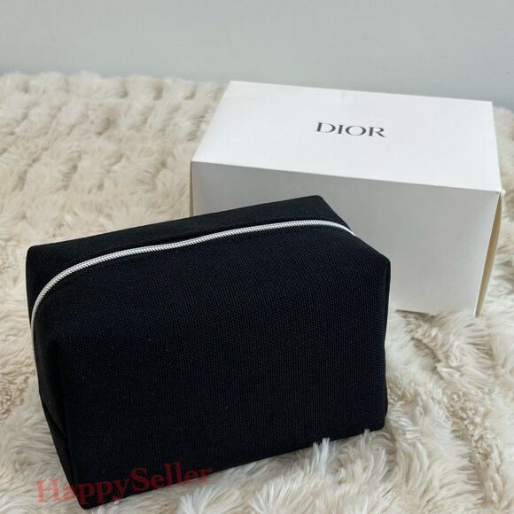 Dior Pouch Dopp Kit Shaving Kit Black Travel Organizer Case Makeup Designer Bag - Picture 7 of 10